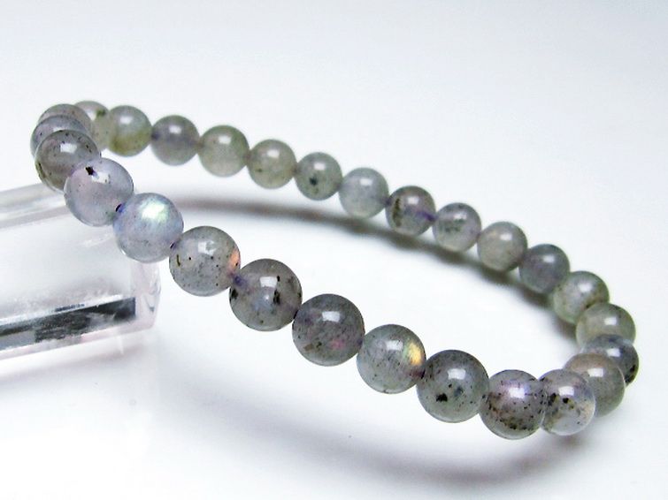 ピンクラブラドライト ブレスレット 7mm [t235-2227] 1枚目