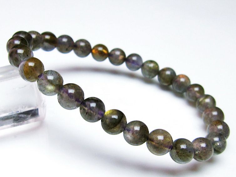 ピンクラブラドライト ブレスレット 7mm [t235-2331] 1枚目