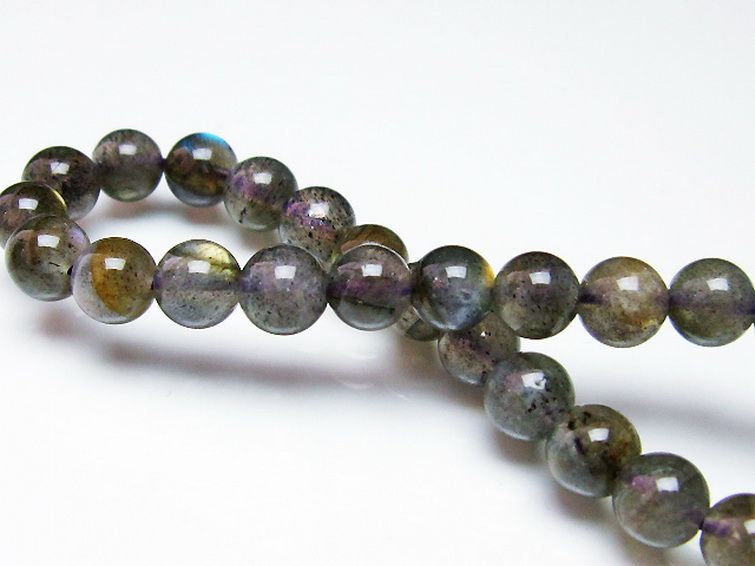 ピンクラブラドライト ブレスレット 7mm [t235-2331] 2枚目