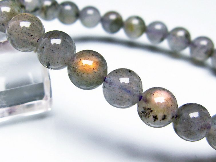 ピンクラブラドライト ブレスレット 8mm [t235-2427] 3枚目