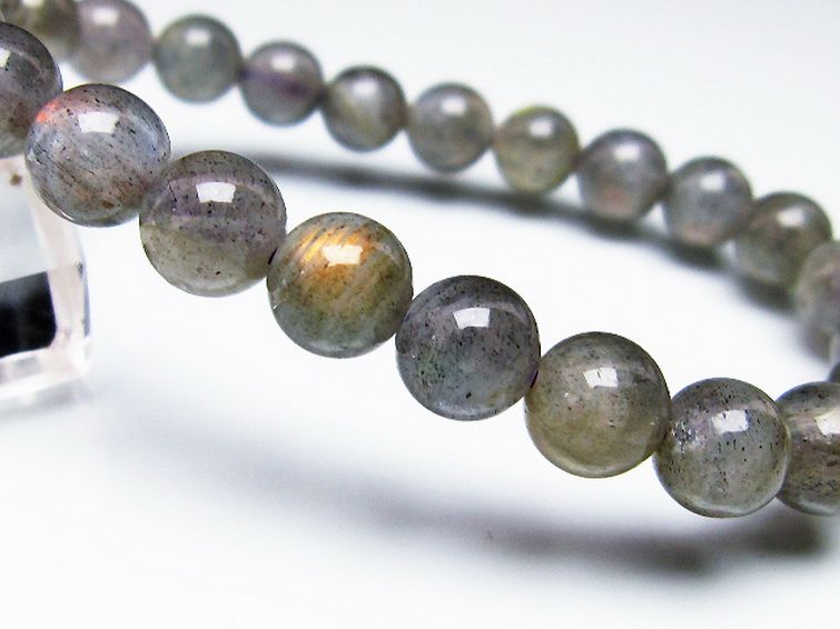 ピンクラブラドライト ブレスレット 8mm [t235-2437] 3枚目