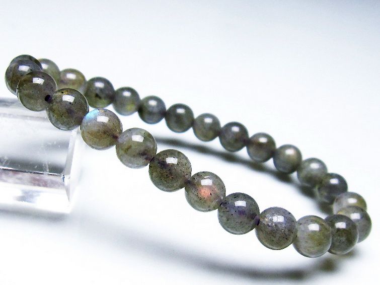 ピンクラブラドライト ブレスレット 7mm [t235-2732] 2枚目