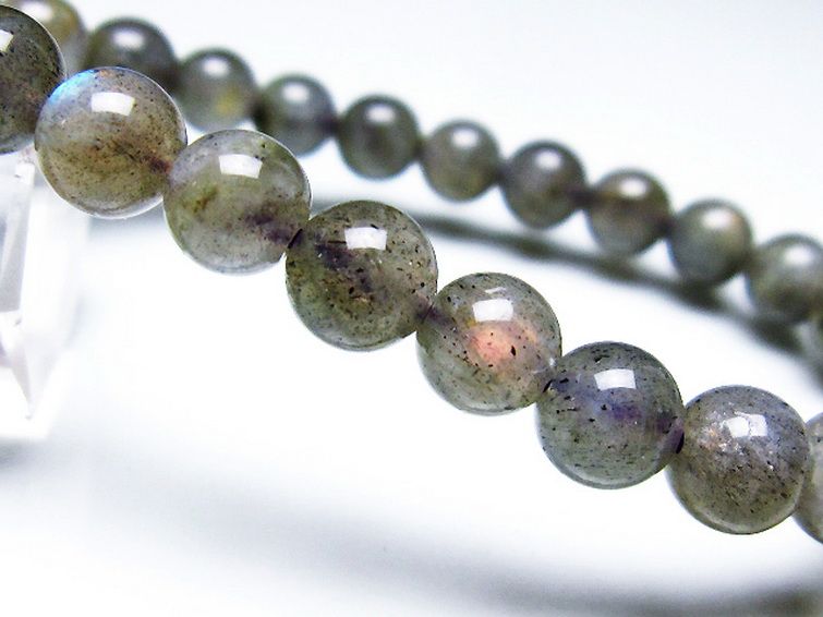 ピンクラブラドライト ブレスレット 7mm [t235-2732] 3枚目