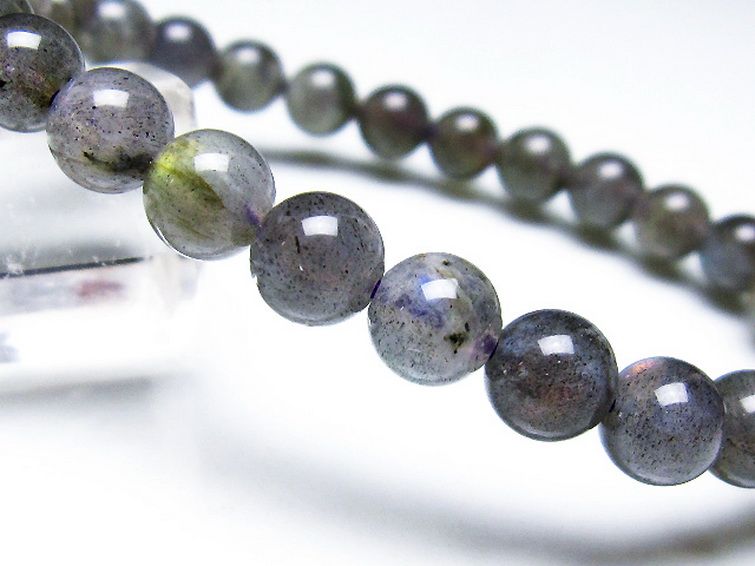 ピンクラブラドライト ブレスレット 7mm [t235-2777] 3枚目