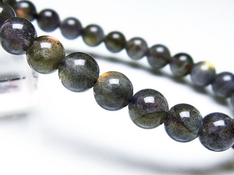 ピンクラブラドライト ブレスレット 7mm [t235-2784] 3枚目