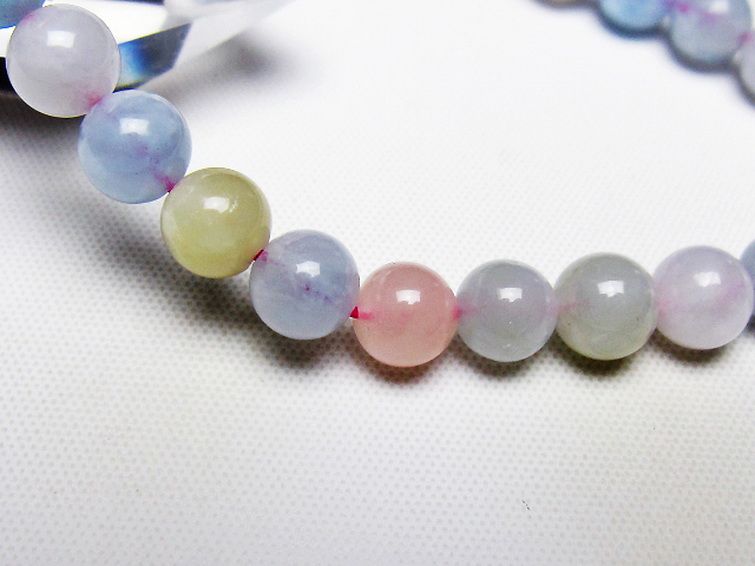 MIXベリル ブレスレット 緑柱石 7mm [T237-4435] 3枚目