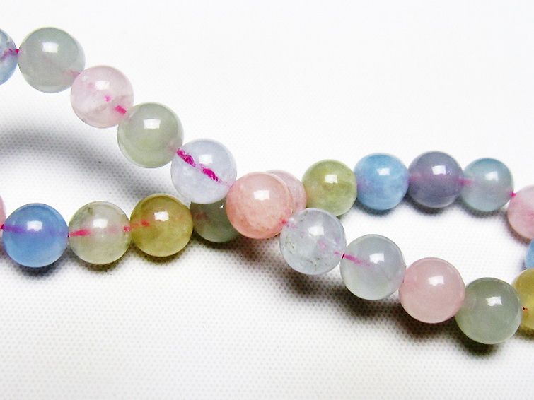 MIXベリル ブレスレット 緑柱石 7mm [T237-4448] 2枚目