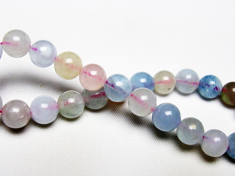 MIXベリル ブレスレット 緑柱石 7mm [T237-4455] 2枚目