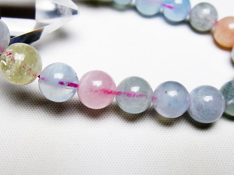 MIXベリル ブレスレット 緑柱石 8mm [T237-4465] 3枚目