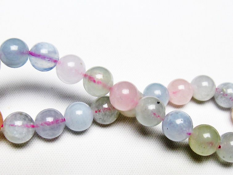 MIXベリル ブレスレット 緑柱石 8mm [T237-4468] 2枚目