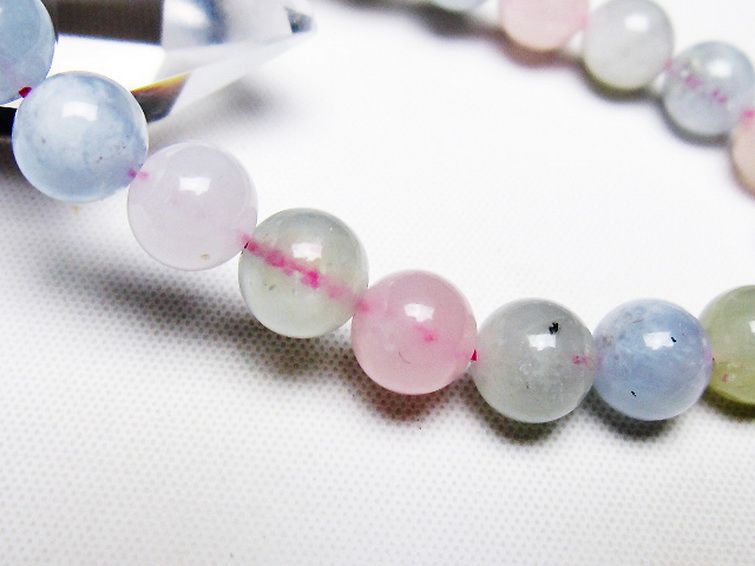 MIXベリル ブレスレット 緑柱石 8mm [T237-4468] 3枚目