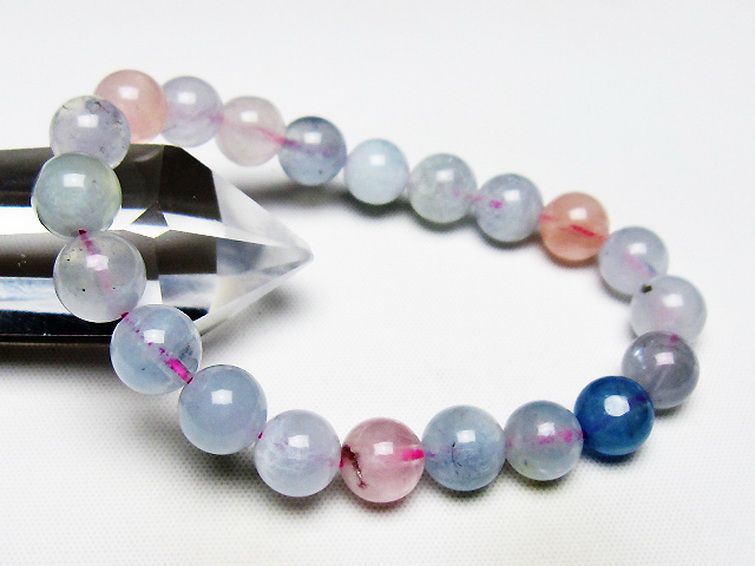 MIXベリル ブレスレット 緑柱石 9mm [T237-4470] 1枚目