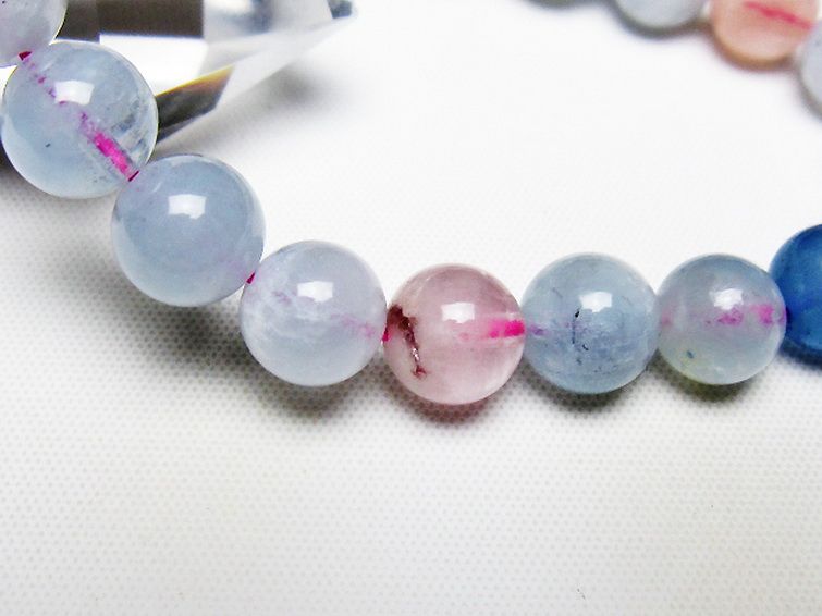 MIXベリル ブレスレット 緑柱石 9mm [T237-4470] 3枚目