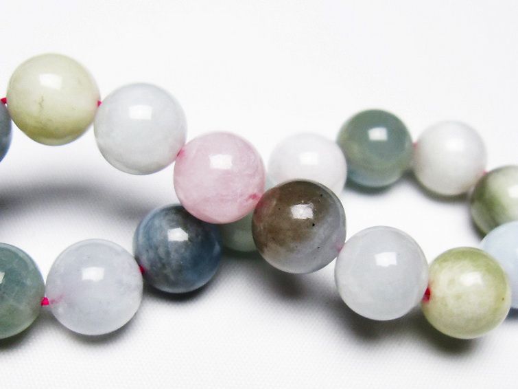 MIXベリル ブレスレット 緑柱石 12mm [t237-4506] 2枚目