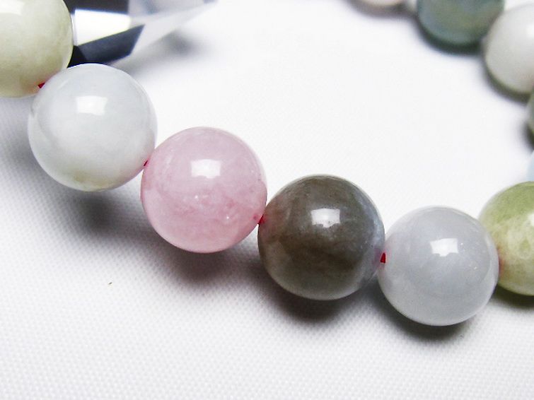 MIXベリル ブレスレット 緑柱石 12mm [t237-4506] 3枚目