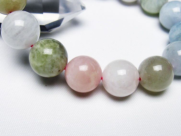 MIXベリル ブレスレット 緑柱石 12mm [t237-4507] 3枚目