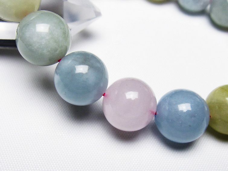 MIXベリル ブレスレット 緑柱石 12mm [T237-4510] 3枚目