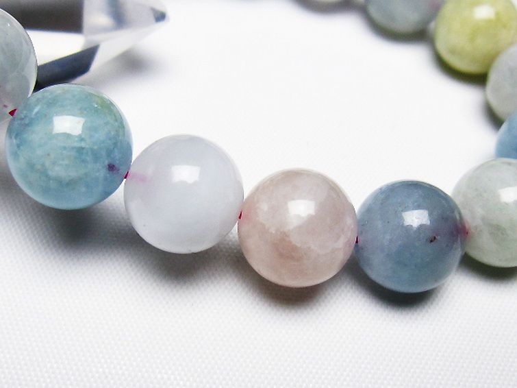 MIXベリル ブレスレット 緑柱石 12mm [T237-4513] 3枚目