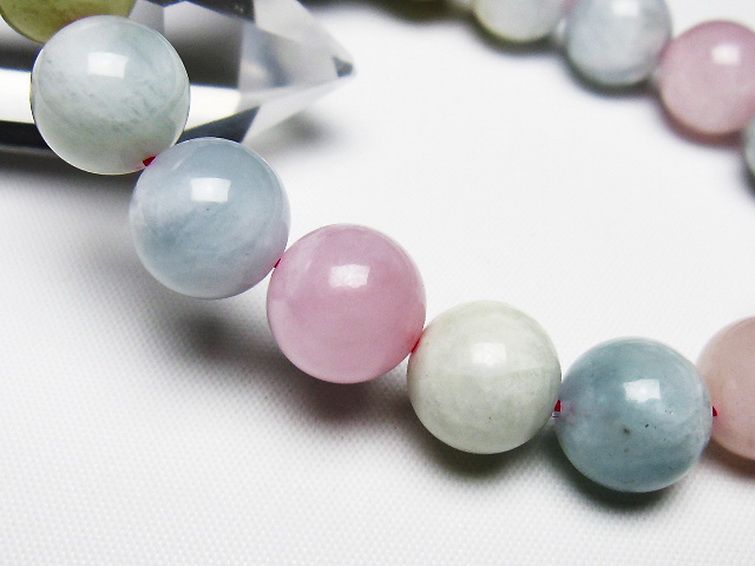 MIXベリル ブレスレット 緑柱石 12mm [T237-4515] 3枚目