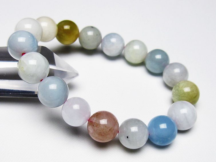 MIXベリル ブレスレット 緑柱石 11mm [T237-4518] 1枚目