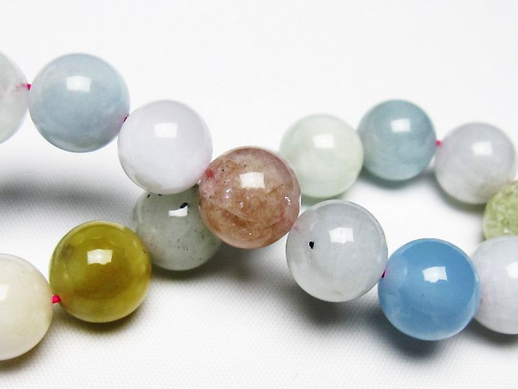 MIXベリル ブレスレット 緑柱石 11mm [T237-4518] 2枚目