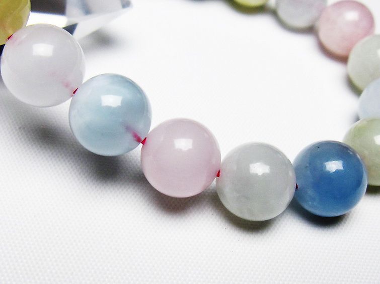 MIXベリル ブレスレット 緑柱石 10mm [t237-4522] 3枚目