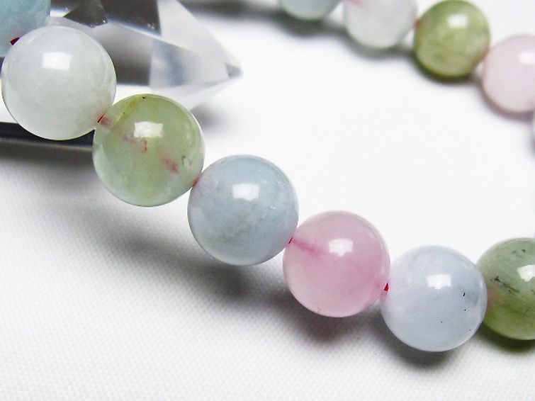 MIXベリル ブレスレット 緑柱石 10mm [t237-4526] 3枚目