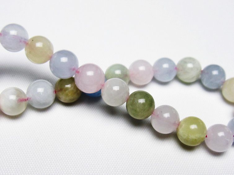 MIXベリル ブレスレット 緑柱石 7mm [T237-4534] 2枚目