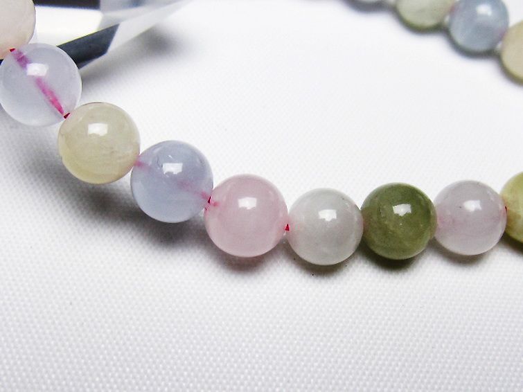 MIXベリル ブレスレット 緑柱石 7mm [T237-4534] 3枚目