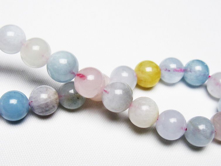 MIXベリル ブレスレット 緑柱石 8mm [t237-4537] 2枚目