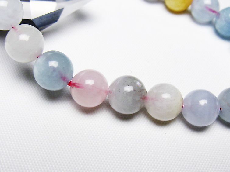 MIXベリル ブレスレット 緑柱石 8mm [t237-4537] 3枚目