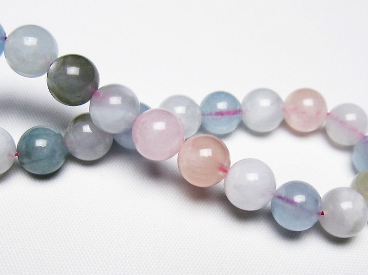 MIXベリル ブレスレット 緑柱石 8mm [T237-4541] 2枚目