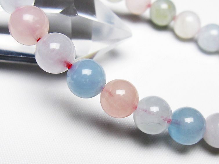 MIXベリル ブレスレット 緑柱石 9mm [T237-4548] 3枚目