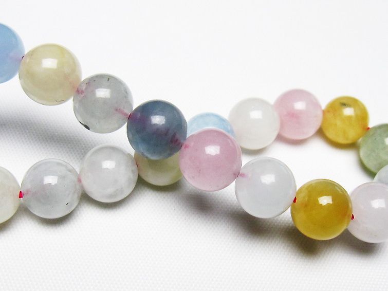 MIXベリル ブレスレット 緑柱石 9mm [t237-4551] 2枚目