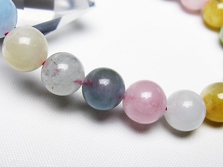 MIXベリル ブレスレット 緑柱石 9mm [t237-4551] 3枚目