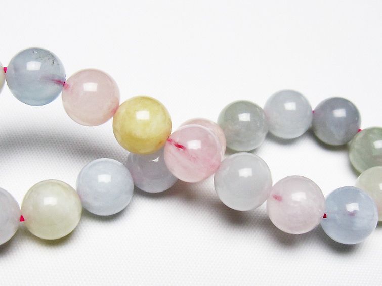 MIXベリル ブレスレット 緑柱石 10mm [t237-4555] 2枚目