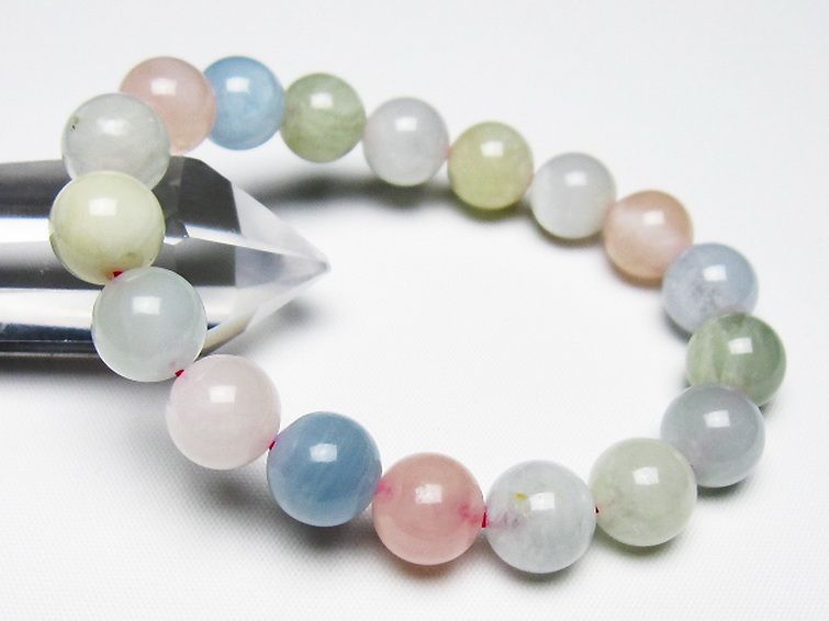 MIXベリル ブレスレット 緑柱石 11mm [T237-4559] 1枚目