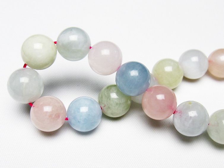 MIXベリル ブレスレット 緑柱石 11mm [T237-4559] 2枚目