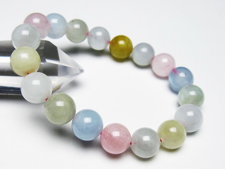 MIXベリル ブレスレット 緑柱石 11mm [T237-4563] 1枚目