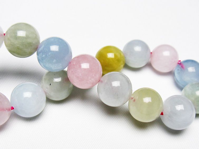 MIXベリル ブレスレット 緑柱石 11mm [T237-4563] 2枚目