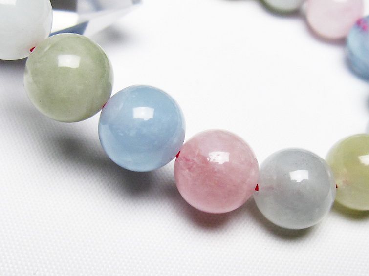 MIXベリル ブレスレット 緑柱石 11mm [T237-4563] 3枚目