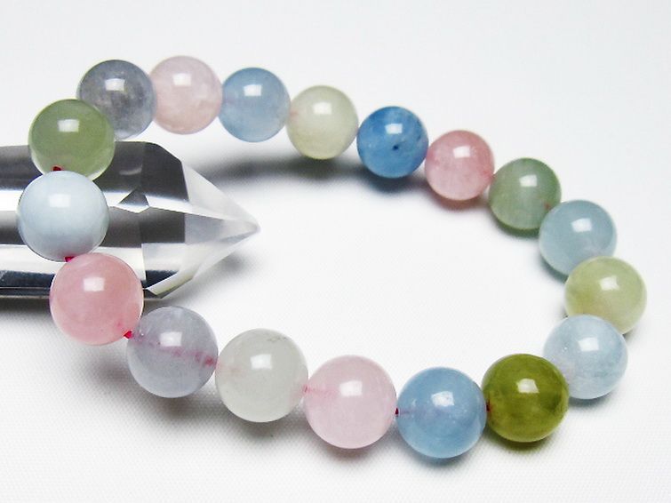 MIXベリル ブレスレット 緑柱石 11mm [T237-4569] 1枚目