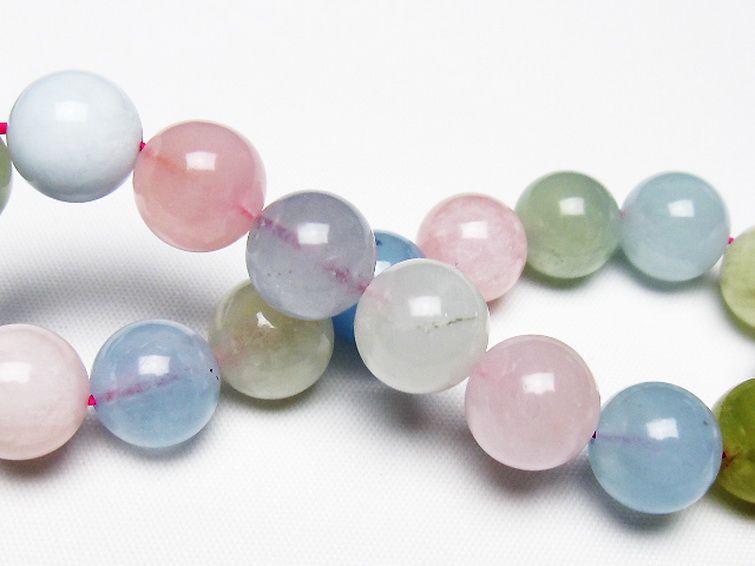 MIXベリル ブレスレット 緑柱石 11mm [T237-4569] 2枚目