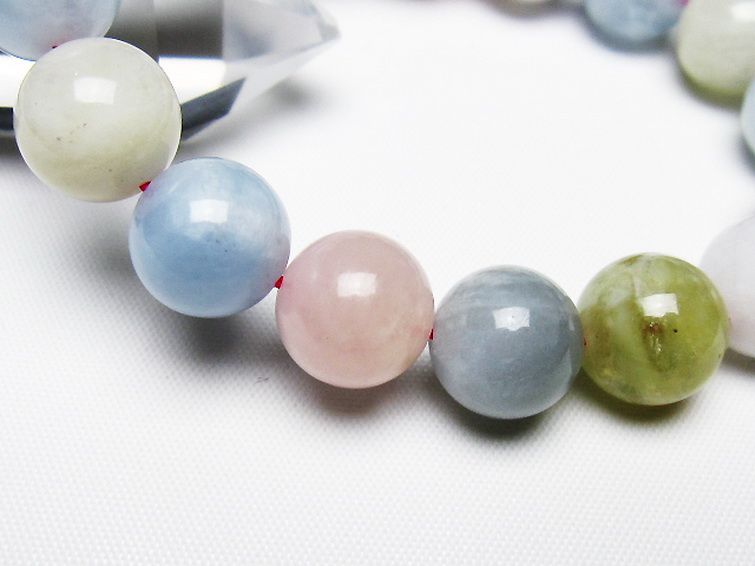 MIXベリル ブレスレット 緑柱石 12mm [T237-4574] 3枚目