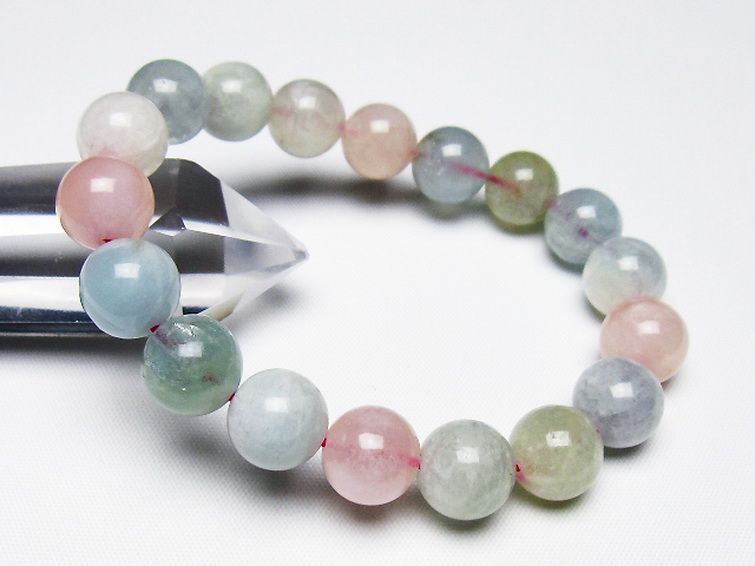 MIXベリル ブレスレット 緑柱石 11mm [t237-4589] 1枚目