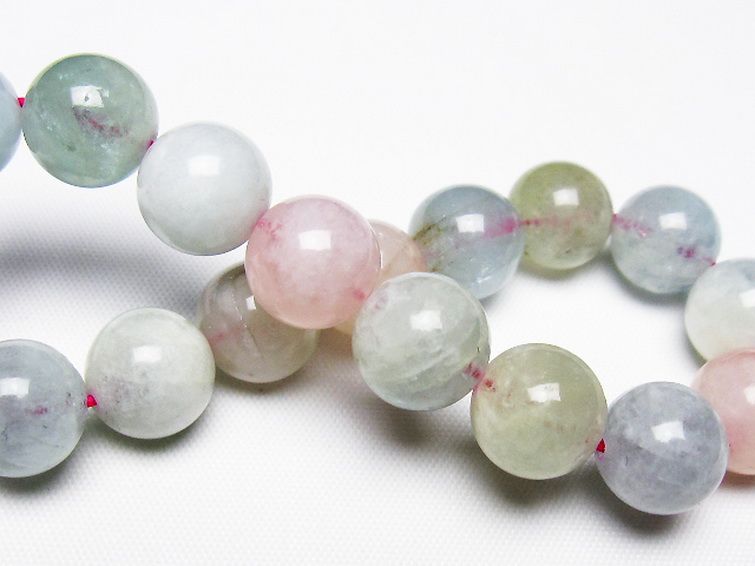 MIXベリル ブレスレット 緑柱石 11mm [t237-4589] 2枚目