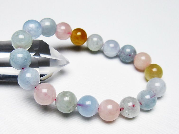 MIXベリル ブレスレット 緑柱石 11mm [T237-4590] 1枚目