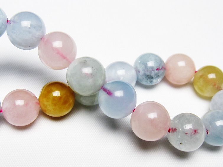 MIXベリル ブレスレット 緑柱石 11mm [T237-4590] 2枚目