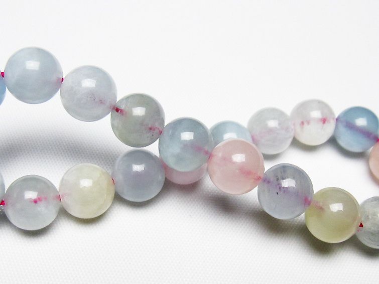 MIXベリル ブレスレット 緑柱石 9mm [t237-4595] 2枚目