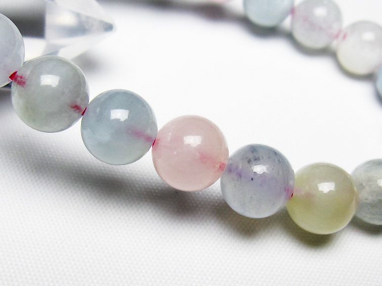 MIXベリル ブレスレット 緑柱石 9mm [t237-4595] 3枚目